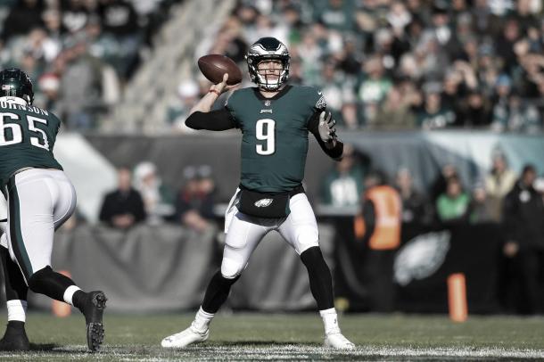 Nick Foles reapareció tras la lesión de Wentz y mantiene a los Eagles ilusionados (Imagen: Eagles.com)