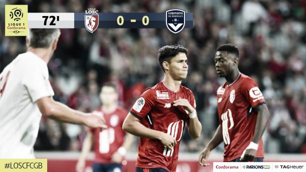 Los hombres del Lille se lamentaban por no poder abrir el marcador. Foto: twitter.com/Ligue1Conforama