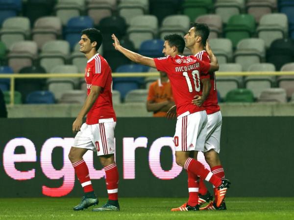 Na 1ª volta o Benfica venceu por 4-0 (Foto: Mais Futebol)