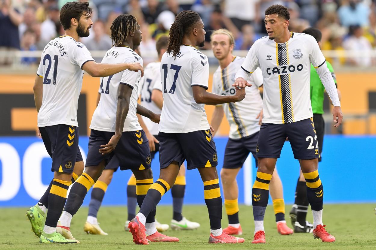 Foto de la celebración de un gol del Everton // Fuente: Everton FC