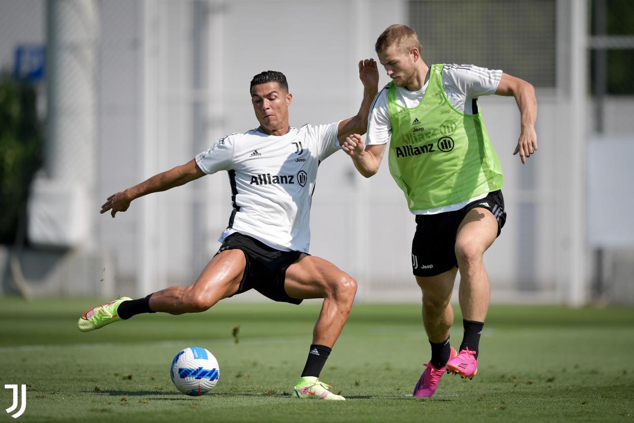Foto del entrenamiento de la Juventus // Fuente: Juventus FC
