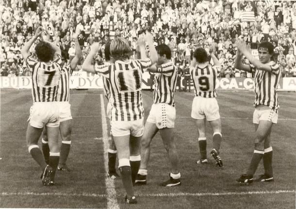 Imagen de aquel partido de 1983 | Foto: Real Betis