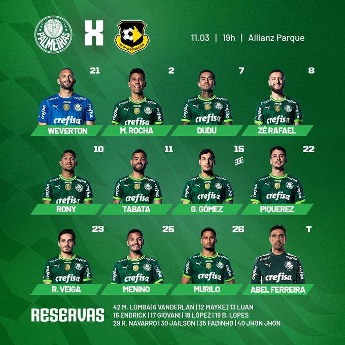 PALMEIRAS X SÃO BERNARDO TRANSMISSÃO AO VIVO DIRETO DO ALLIANZ