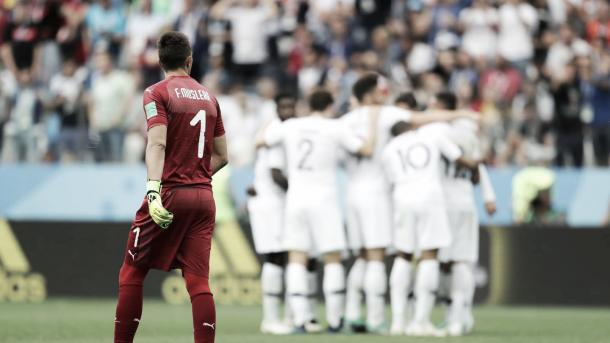 Francia celebra la clasificación. Foto: FIFA.