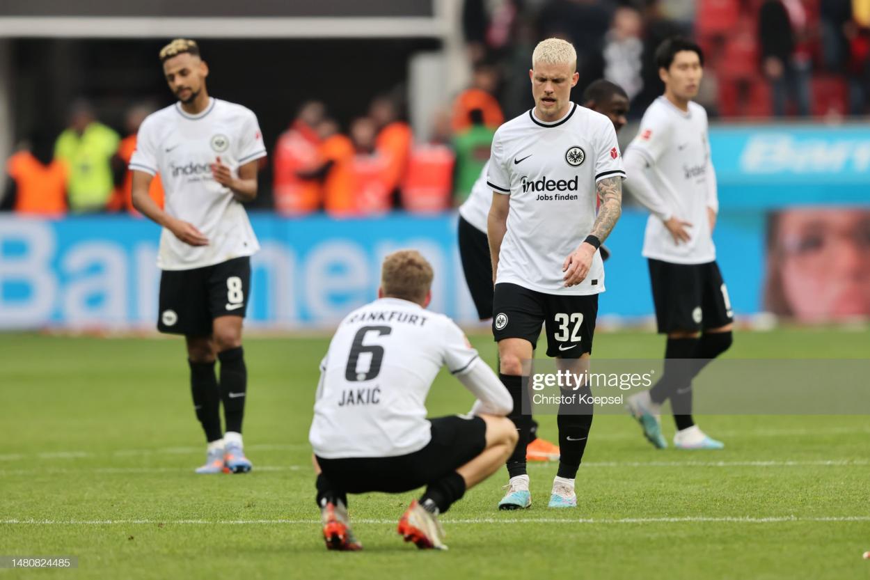 Frankfurt are winless in six and need to turn their form around quickly if they want to play European football next season PHOTO CREDIT: Christof Koepsel