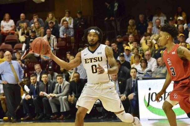 Cromer's 41 points in the Southern Conference tournament semifinals are an example of how he can take over a game all by himself/Photo: Johnson City Press