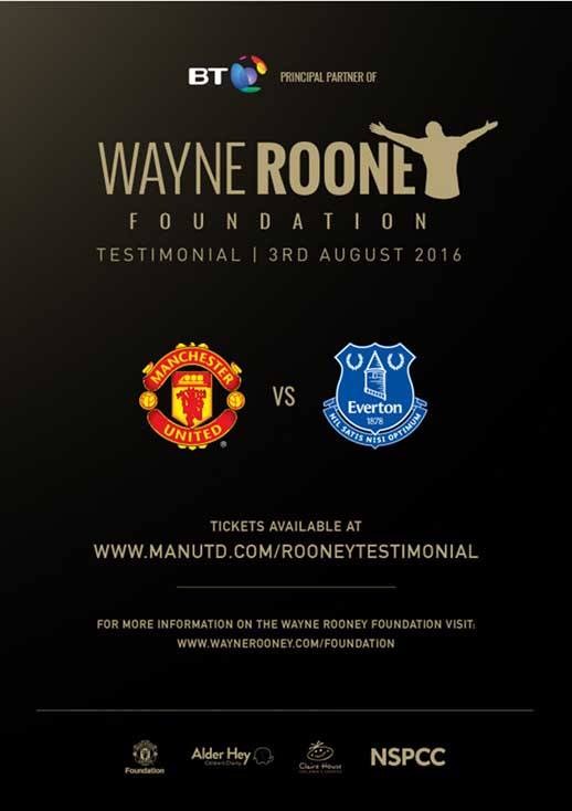 Publicidad del homenaje a Wayne Rooney | Foto: www.rincondelunited.com
