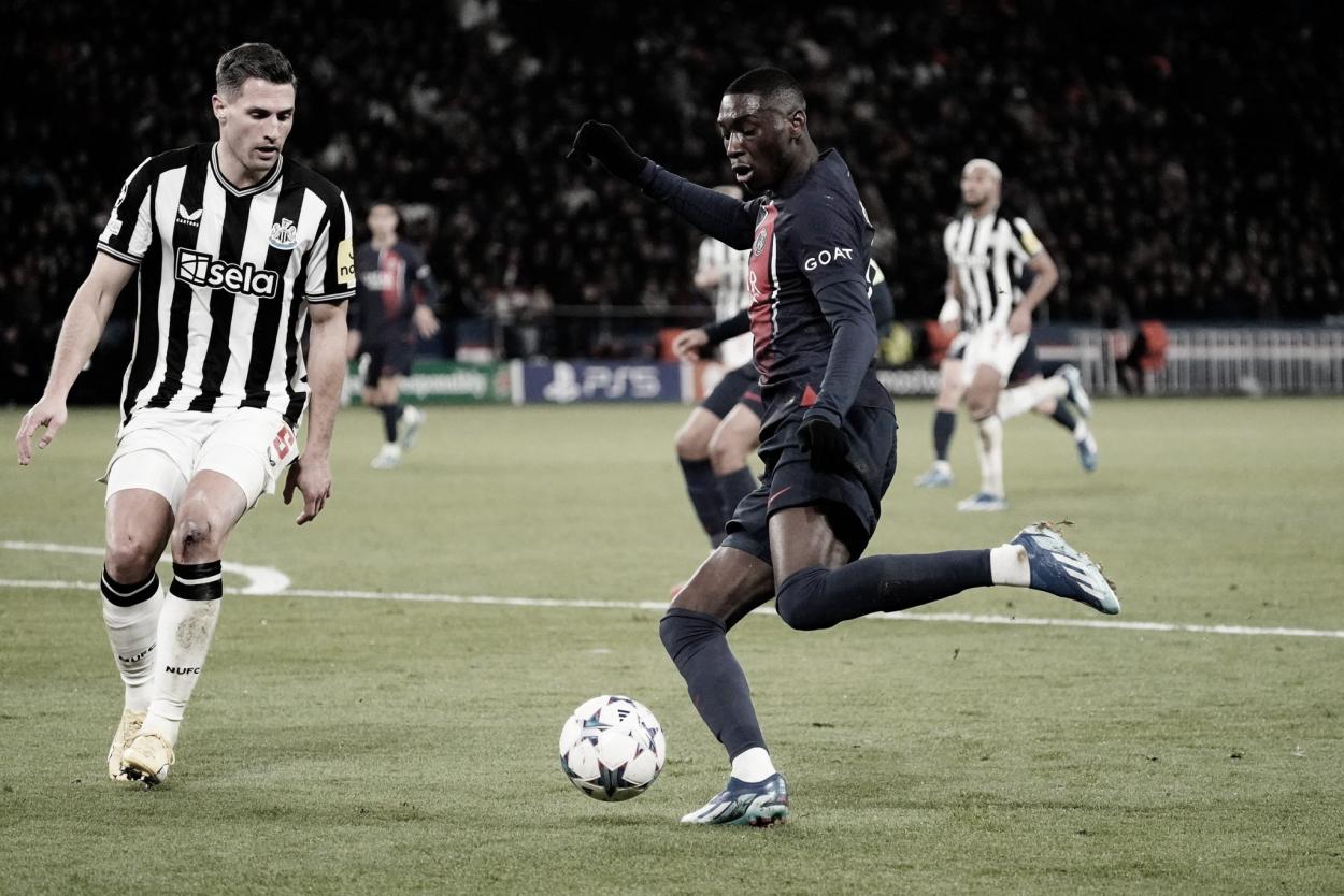 Jogo entre PSG e Newcastle pela Champions | Foto: Fabian Schär/Divulgação