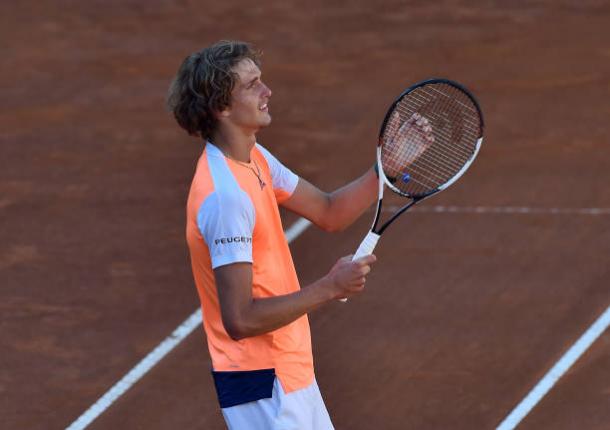 Zverev celebrates after winning his first Masters 1000 title in Rome (Getty/Giuseppe Bellini)