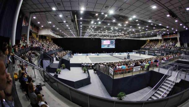 The tournament takes place at the TipsArena, seen here at last year's edition. Photo: GEPA Pictures