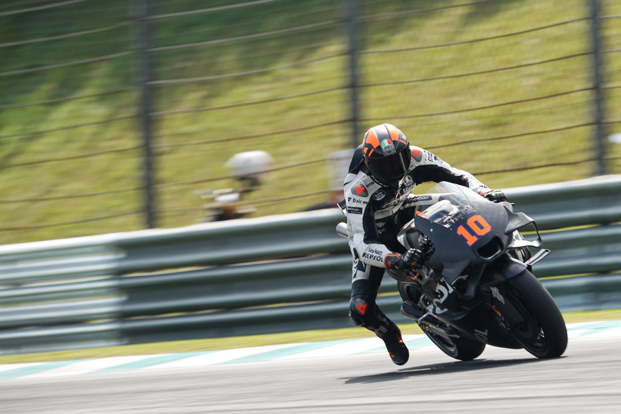 Luca Marini en el test de Sepang | Foto: Repsol Honda Team
