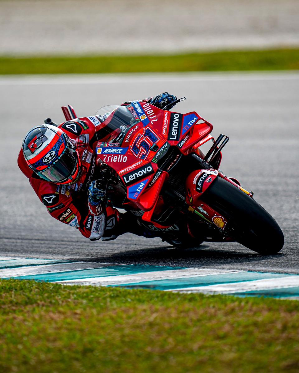 Michele Pirro, probador de Ducati en el segundo día de test en Sepang. Foto: Getty Images