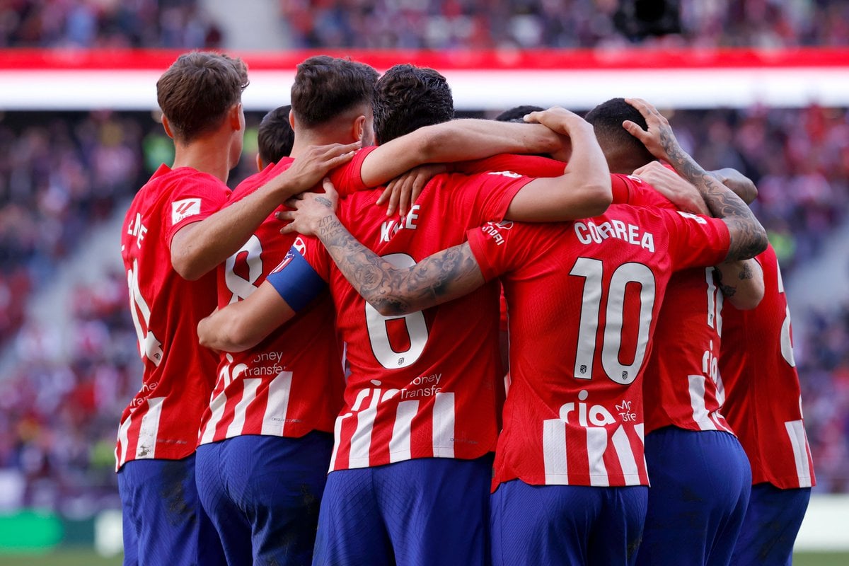 Los jugadores del Atlético de Madrid celebrando un gol. | Foto: Atlético de Madrid.