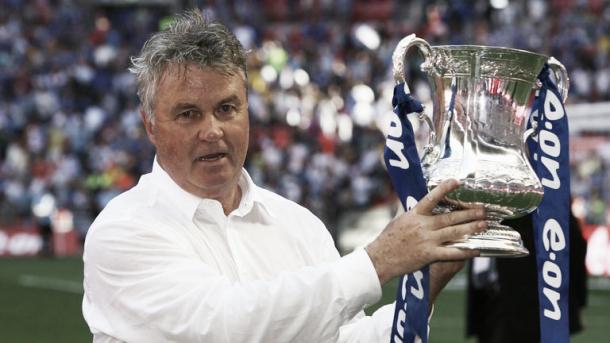 Hiddink has previous success in the FA Cup. | Image Source - The Telegraph