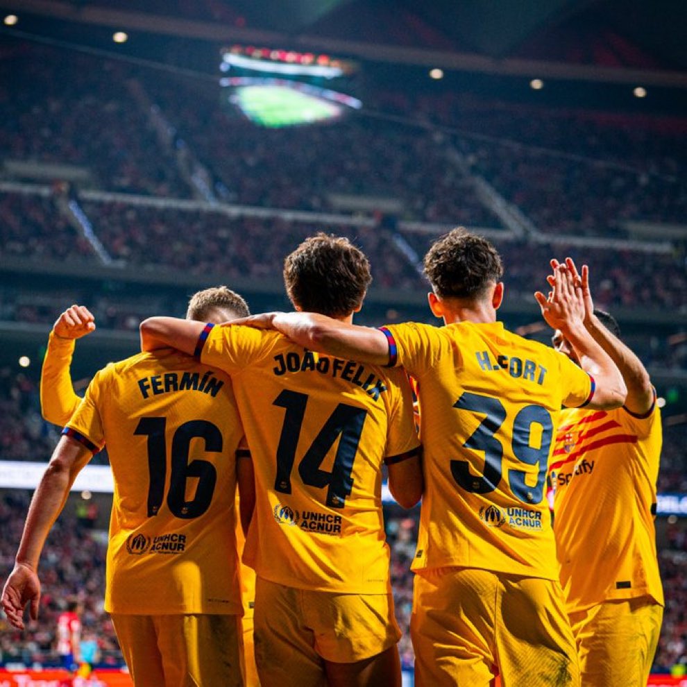 Celebración del gol del equipo | FC BARCELONA