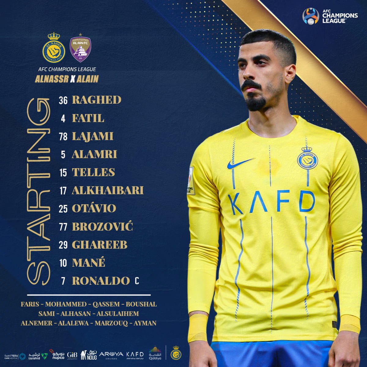 Al Nassr v Al Ain Champions League quarter-final second leg, Descubra 