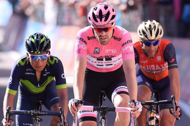 Dumoulin veía en Quintana y Nibali a sus dos máximos rivales en el Giro | Foto: Giro