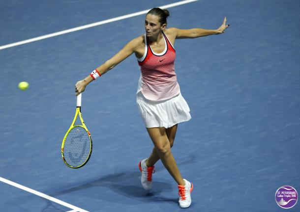 Roberta Vinci looks to defend her title here | Photo: WTA St. Petersburg Ladies Trophy