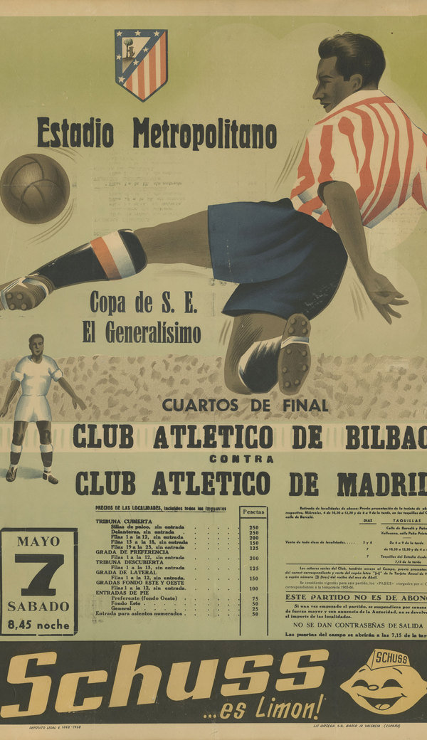 Cartel del último partido en en Metropolitano/Foto: Club Atlético de Madrid 