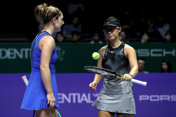 Dabrowski and Xu qualified for the WTA Finals last year but fell at the first hurdle | Photo: Matthew Stockman/Getty Images AsiaPac