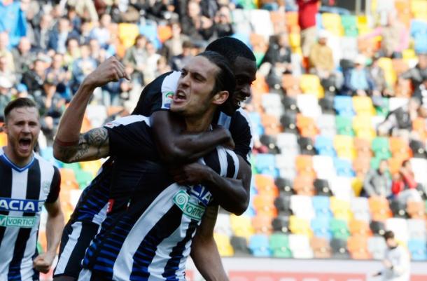 Angella celebra su gol | Foto: Udinese