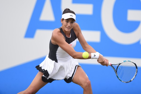 Garbine Muguruza in action at the Aegon Classic | Photo: Nathan Stirk/Getty Images Europe