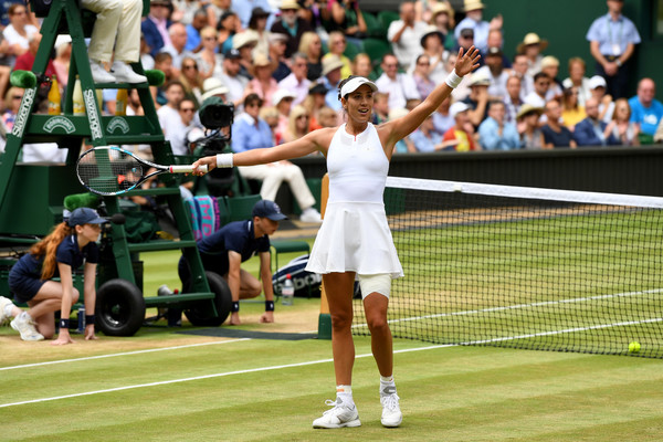 Garbine Muguruza was in disbelief after her win | Photo: David Ramos/Getty Images Europe