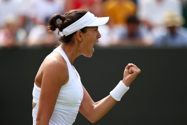 Garbine Muguruza celebrates victory | Photo: Clive Brunskill/Getty Images Europe