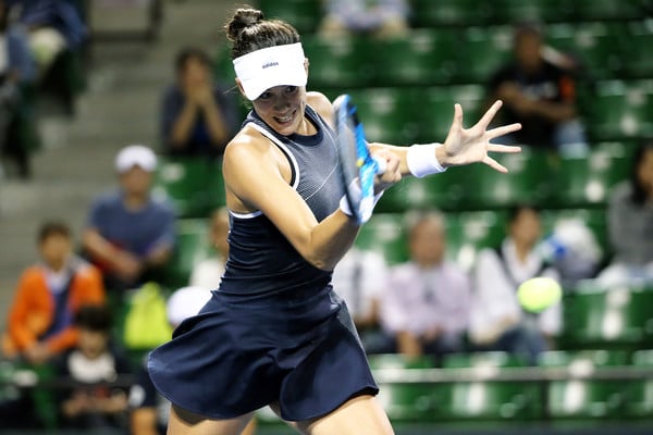 Garbine Muguruza in action during the match | Photo: Koji Watanabe/Getty Images AsiaPac