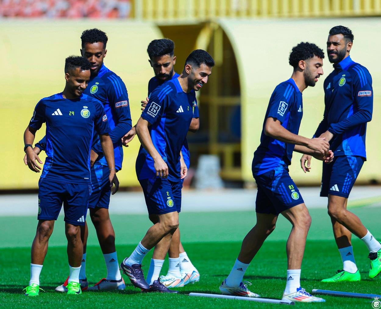 Players at the end of the preparation for the return of the FIFA date (Photo: Al-Nassr)