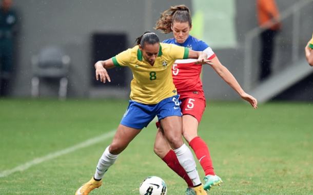 Rosana competing against the U.S. in Brazil's 2014 invitation tournament. |Getty Images Evaristo SA AFP