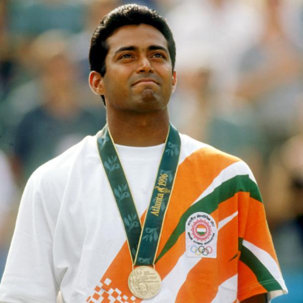 Leander Paes won the bronze medal at the 1996 Olympic Games in Atlanta (Photo: Getty Images)