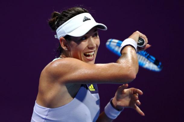Muguruza began the topsy-turvy match in front/Photo: Dean Mouhtaropoulos/Getty Images