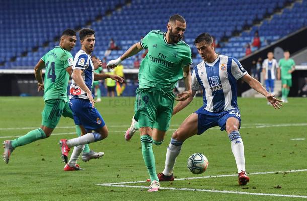 Gol ante el Espanyol. Real Madrid