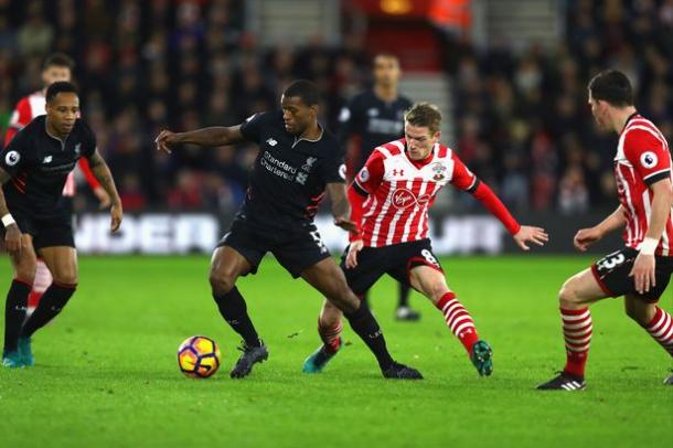 It was a difficult, but ultimately rewarding result for the Saints against Liverpool. Photo: Getty.