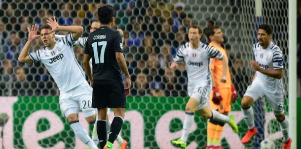 Questa sera Pjaca ha segnato il primo gol con la maglia della Juve. Foto: Getty Images