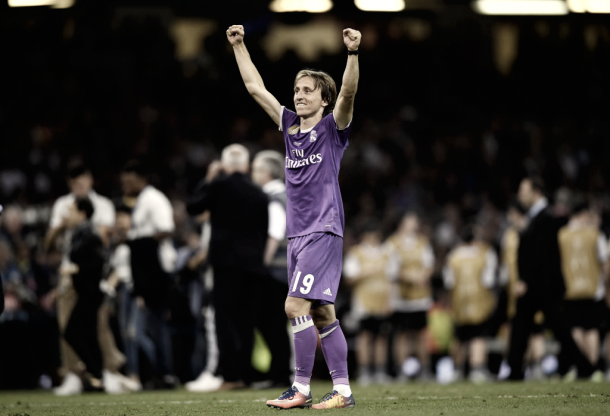 Luka Modric celebra la décima segunda Champions del Real Madrid | Foto: Getty Images