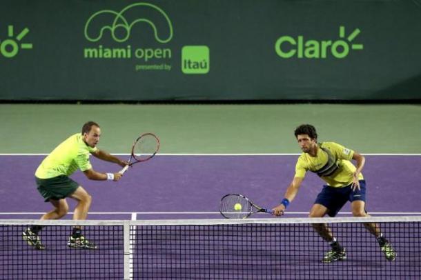 Bruno Soares (left) and Marcelo Melo will team up for the first time since last March (Photo: Getty Images.AFP)