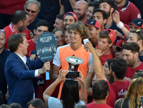 Alexander Zverev after winning his first Masters 1000 title in Rome (Getty/Giuessepe Bellini)