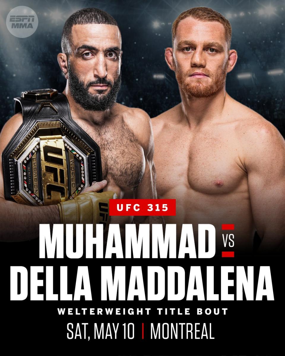 Evento Estelar de UFC 315 | X:@espnmma