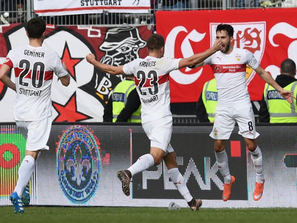 Stuttgart celebrate. | Image: kicker