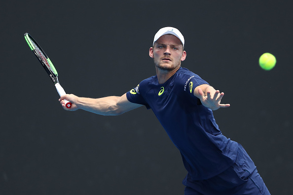 David Goffin in first round action against Reilly Opelka (Getty/Scott Barbour)