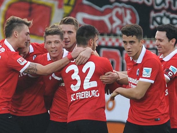 Vincenzo Grifo (C) played his part with two fantastic assists. (Image credit: kicker)