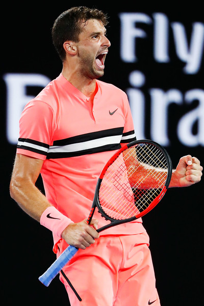 Grigor Dimitrov completes the emotional win | Photo: Michael Dodge/Getty Images AsiaPac