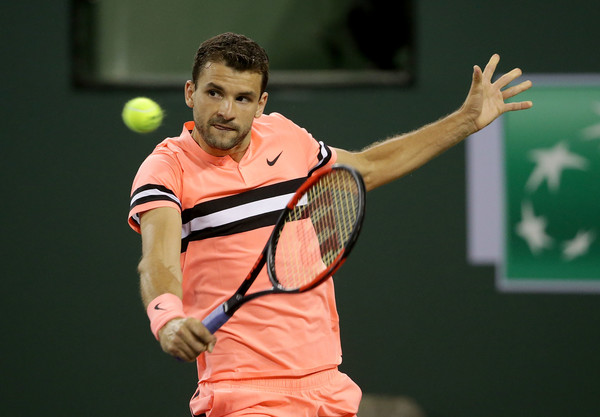 Grigor Dimitrov did a great job in leveling the match after missing his chances in the close first set | Photo: Jeff Gross/Getty Images North America