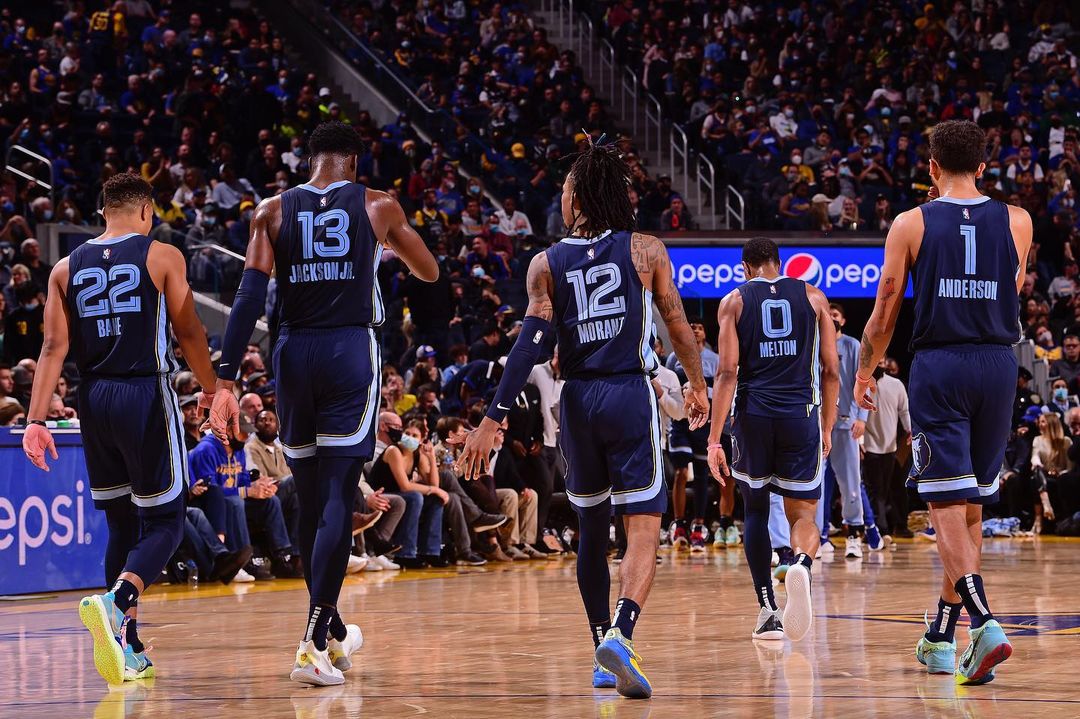 Memphis Grizzlies en pista / Foto : NBA
