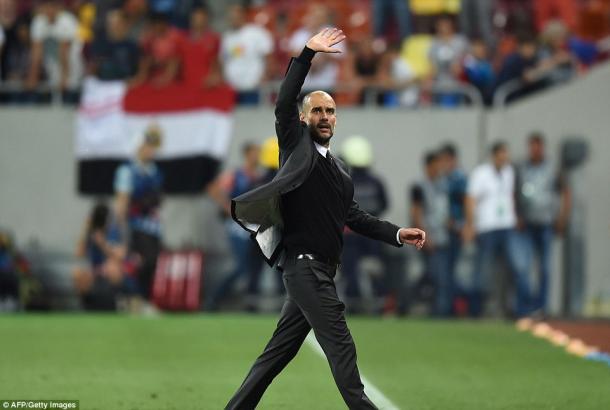 Guardiola was rightfully delighted with City's 5-0 win | Photo: AFP/Getty Images