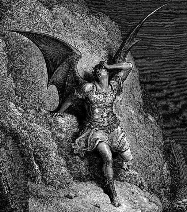 Satán, el antagonista. Obra de Gustave Doré para El Paraíso Perdido, de John Milton. | Foto: Public Domain