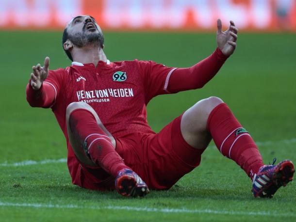 A frustrating day at the office for Hannover. | Image credit: kicker - Getty Images