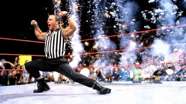 Will HBK appear as a guest referee? Photo-bleacherreport.com